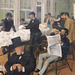 Detail of Cotton Office in New Orleans by Degas in the Metropolitan Museum of Art, December 2023