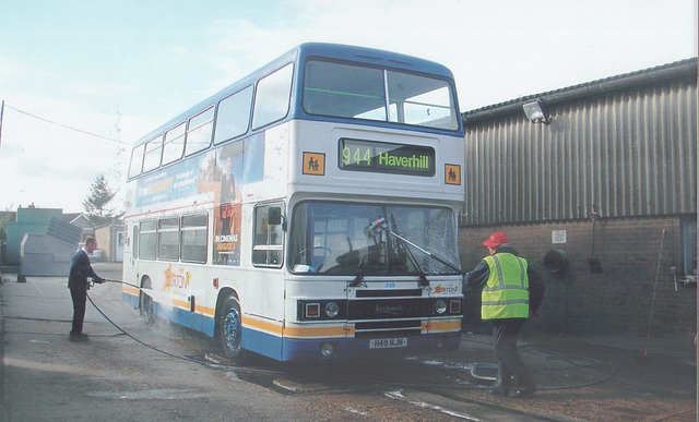 Burtons Coaches H49 HJN at Haverhill yard - Feb or Mar 2008 (DSCN1354R)