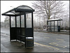 last of the old black bus shelters