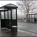 last of the old black bus shelters