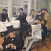 Detail of Cotton Office in New Orleans by Degas in the Metropolitan Museum of Art, December 2023