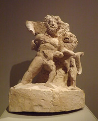 Herakles and the Nemean Lion in the Yale University Art Gallery, October 2013