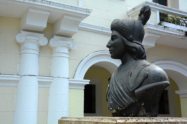 Dominican Republic, Bust of Bartolomé Colón in Santo Domingo