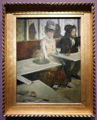 In a Cafe: The Absinthe Drinker by Degas in the Metropolitan Museum of Art, December 2023