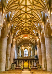 Inside Tewkesbury Abbey