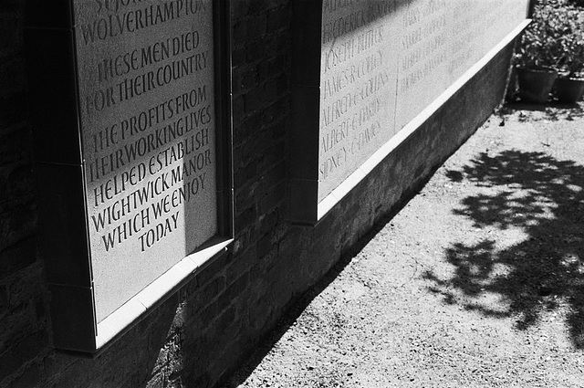 War memorial at Wightwick Manor 2