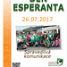 Esperanto-Tago 2017 - ĉeĥlingva afiŝo - Den esperanta 2017 - český plakát