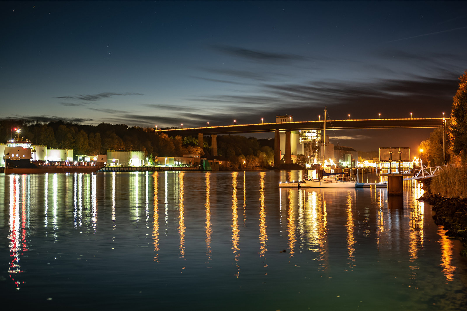 Nightfall Over Kiel Canal (03.11.2018)