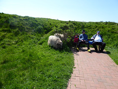 Die Bank auf Helgoland