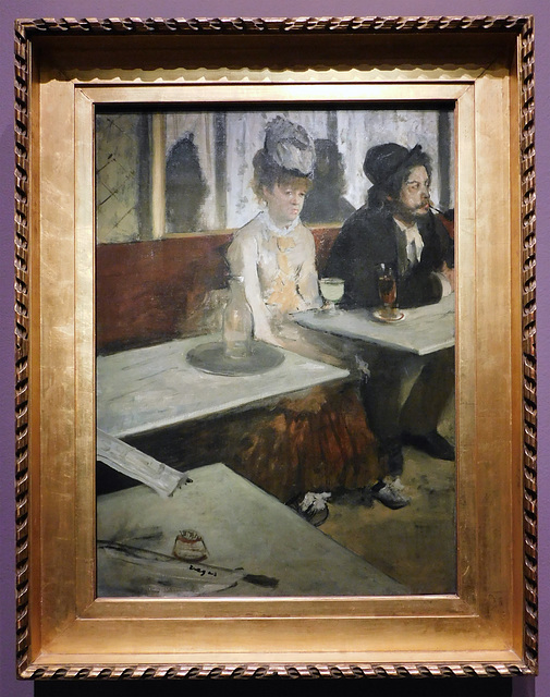 In a Cafe: The Absinthe Drinker by Degas in the Metropolitan Museum of Art, December 2023