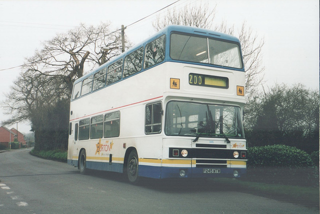 Burtons Coaches F245 MTW at Kennett - 31 March 2005 (542-4A)