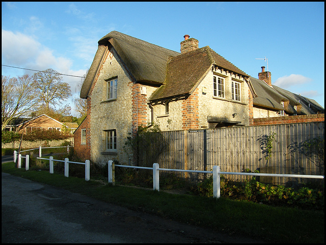 looks like a thatched terrace