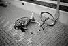 Fallen-down bicycle