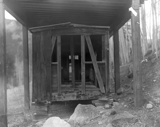 1870 Kansas Central narrow gauge boxcar, St. Elmo Colorado