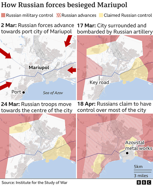 UKR - Mariupol seige, 18th April 2022