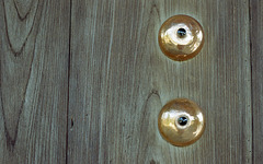 Studs on a gate door