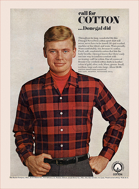 Donegal Cotton Shirt Ad, 1966