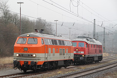 Dieselloks;...218 137-8;  und 234 278 - 0   in Altenbeken