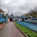 Friedrich-Ebert-Straße mit Brücke der Bahnstrecke Welver–Oberhausen-Sterkrade (Unna-Königsborn) / 16.03.2024