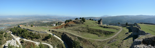 Albania, Vlorë, Serpentine Road to Climb the Castle of Kaninë