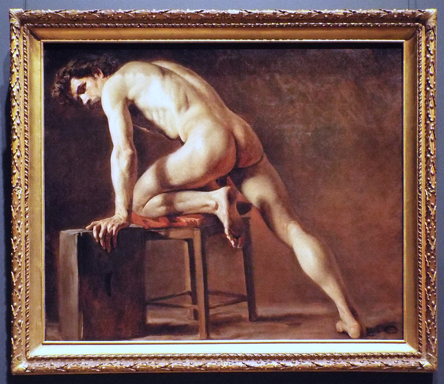 Study of a Nude Man Attributed to Courbet in the Metropolitan Museum of Art, January 2023