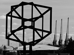 An Image of Modern Docklands (Mono) - 18 July 2015