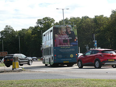 Stephensons of Essex 645 (YN55 NKH) at Fiveways, Barton Mills - 26 Aug 2023 (P1160201)