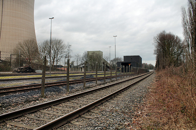 Werkbahnhof des Kraftwerks Voerde (Voerde-Möllen) / 4.03.2017