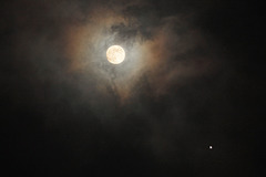 Mond und Jupiter