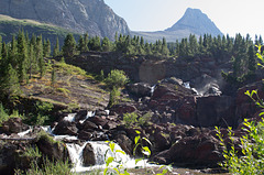 Glacier NP Redrock Falls (#0276)