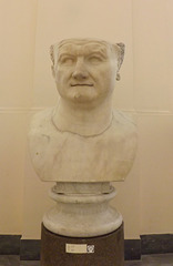 Bust of Vespasian in the Naples Archaeological Museum, July 2012