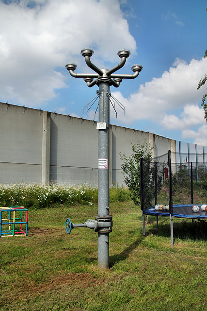 Protegohaube über dem ehem. Schacht Adolph der Zeche Planetenfeld (Dortmund-Barop) / 2.06.2018