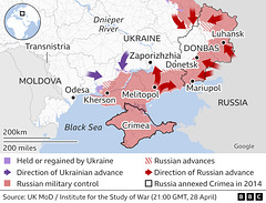 UKR - counterattacks south , 28th April 2022