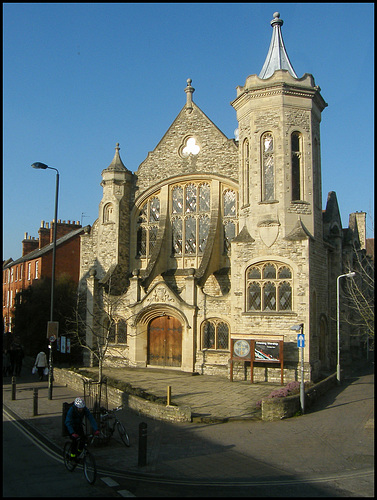 light on the Methodist church