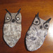 felted mobile phone case owls
