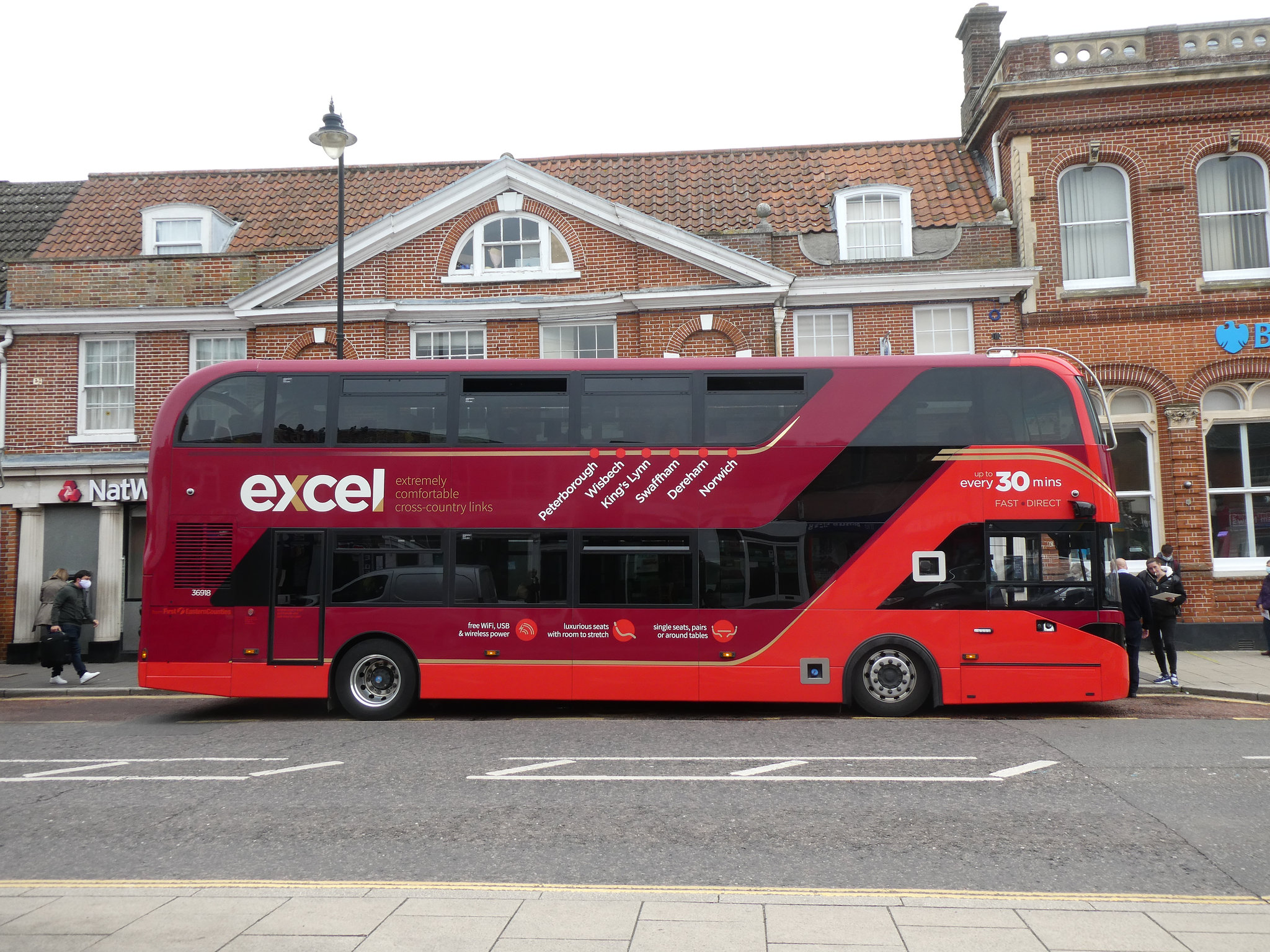 First Eastern Counties 36918 (YN69 XZY) in East Dereham - 28 Sep 2020 (P1070791)