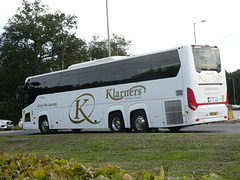 Klarners Coaches YN69 XWM at Fiveways, Barton Mills - 26 Aug 2023 (P1160199)
