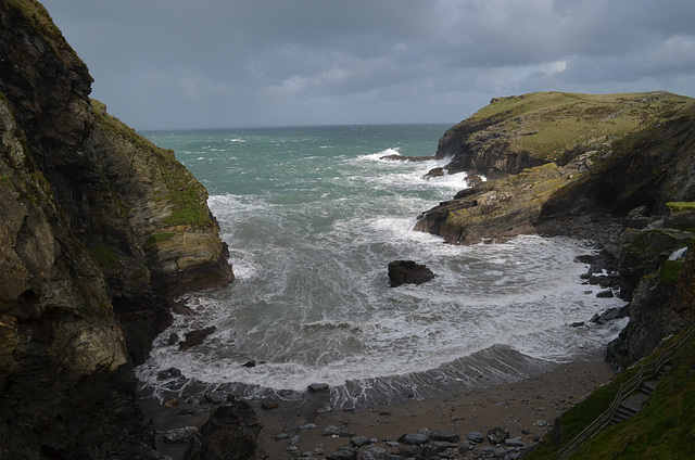 Bay to the Right of Tintagel Castle
