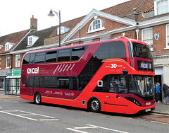 First Eastern Counties 36918 (YN69 XZY) in East Dereham - 28 Sep 2020 (P1070779)