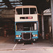 China Motor Bus (Hong Kong) tri-axle Leyland Olympian at ECW Lowestoft - 9 Apr 1983