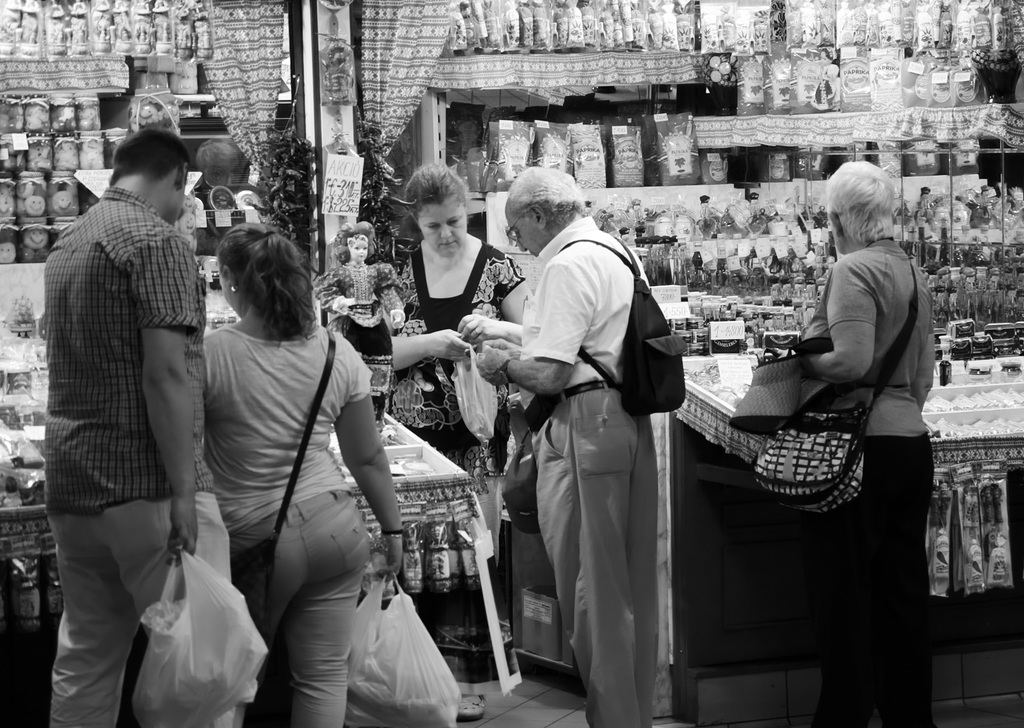 Shopping in Budapest Market