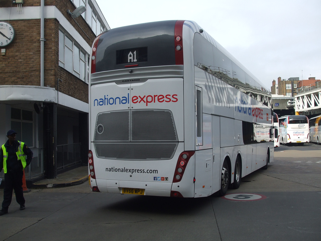 DSCF6326 National Express BV66 WPJ in Victoria Coach Station, London - 11 Mar 2017