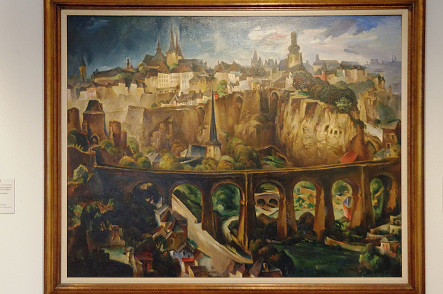 "Vue de la ville de Luxembourg" (Harry Rabinger - vers 1938)