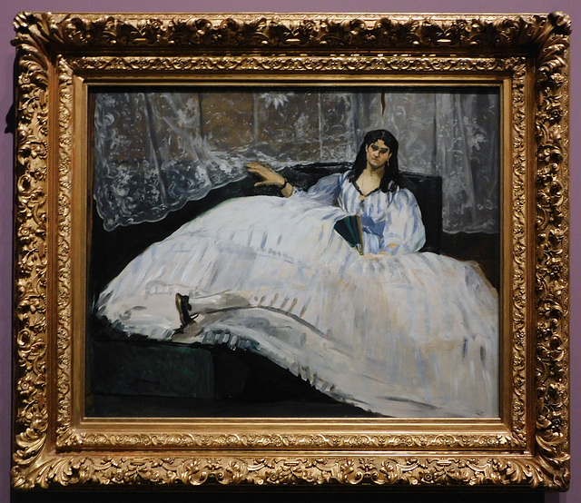 Woman with a Fan by Manet in the Metropolitan Museum of Art, December 2023