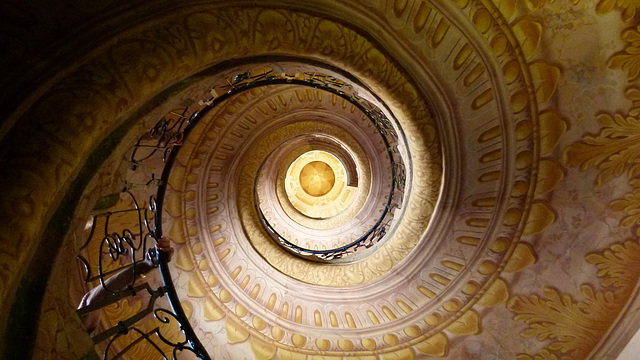 Treppe rechts rum aufwärts im Stift Melk