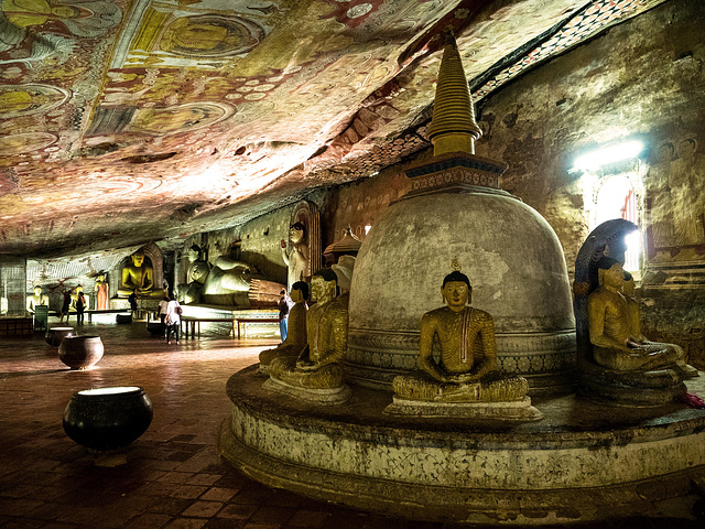 Sri Lanka tour - the fifth day, Dambulla cave temple, UNESCO World Heritage