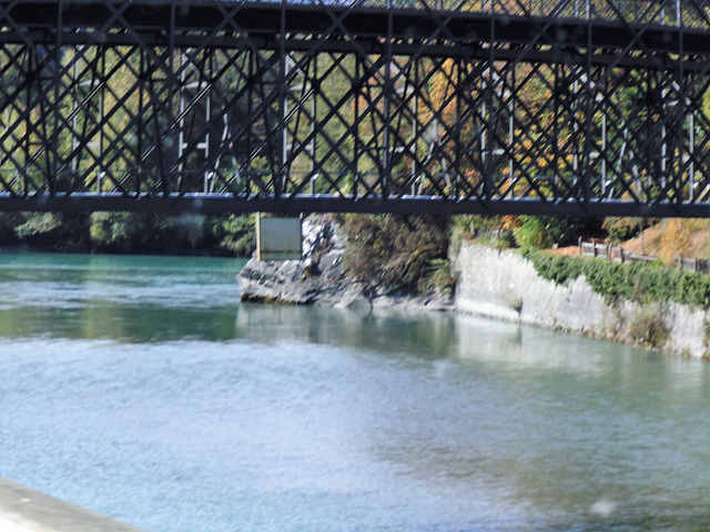 Brücke am Zusammenfluss von Hinter- und Vorderrhein