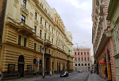 Dlážděná,looking towards Hybernská, Prague