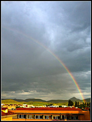 Arco iris vespertino.