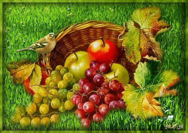 Panier de fruits d'automne***********